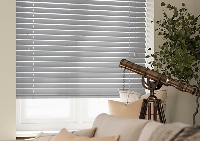 Ecowood, Tranquil Grey Fine Grain - Motorised Venetian Blind - Image 5